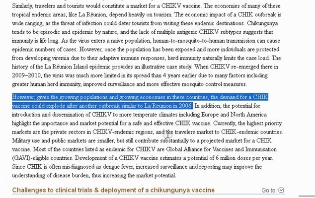 Estudio de “mercadeo” sobre la aplicación de la vacuna
