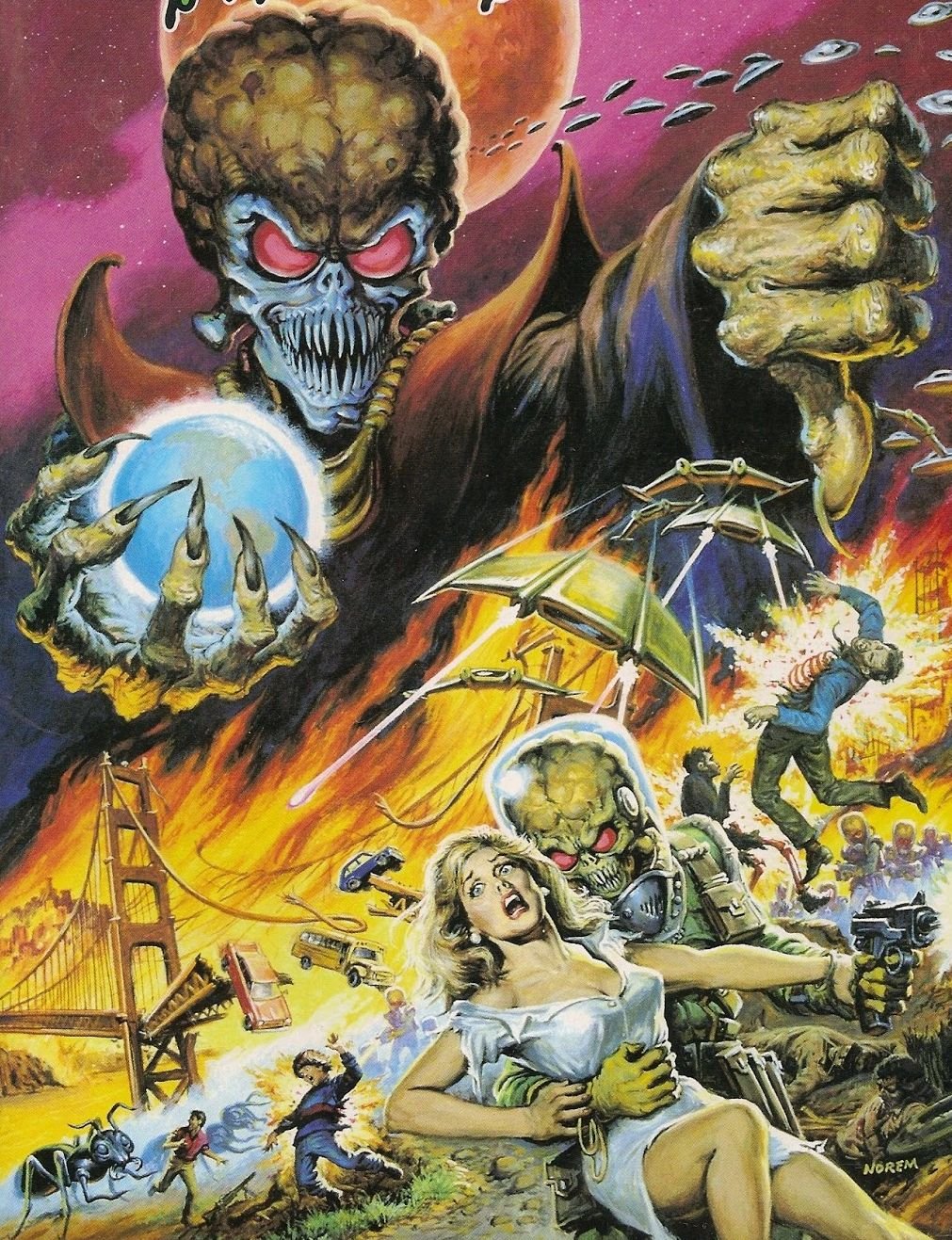 Mars Attacks Topps Comic Wizard