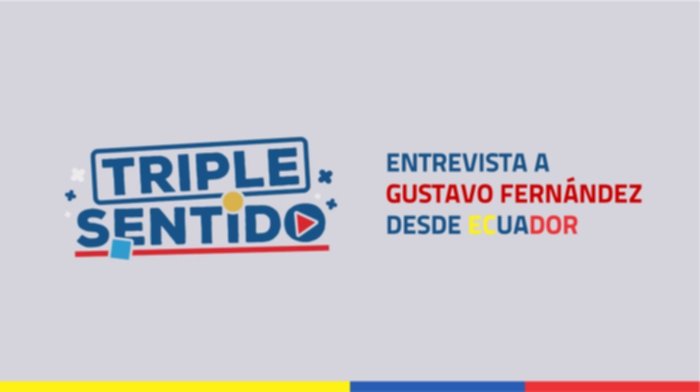 Entrevista a Gustavo Fernández en Triple Sentido (Radio de Ecuador)