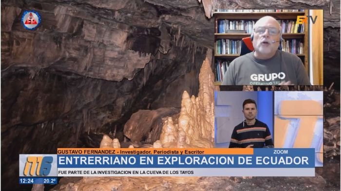 La enigmática Cueva de los Tayos en Ecuador – Entrevista a Gustavo Fernández en Canal 6 de Crespo